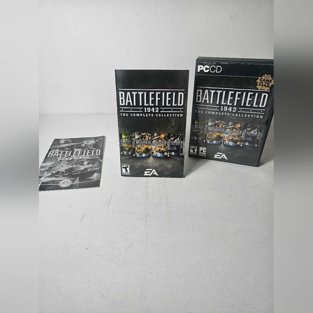 Battlefield 1942 The Complete Collection PC CD-ROM 8-Disc Set Manual Complete